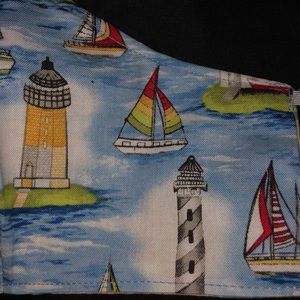 Nautical Sailing Boats Lighthouse Face Mask Unisex